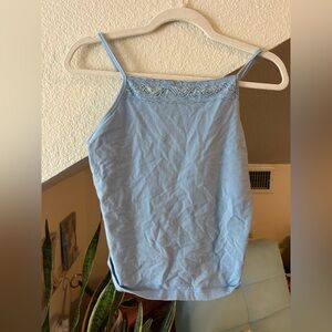 Cherokee - Adorable beaded high neck tank top! Periwinkle